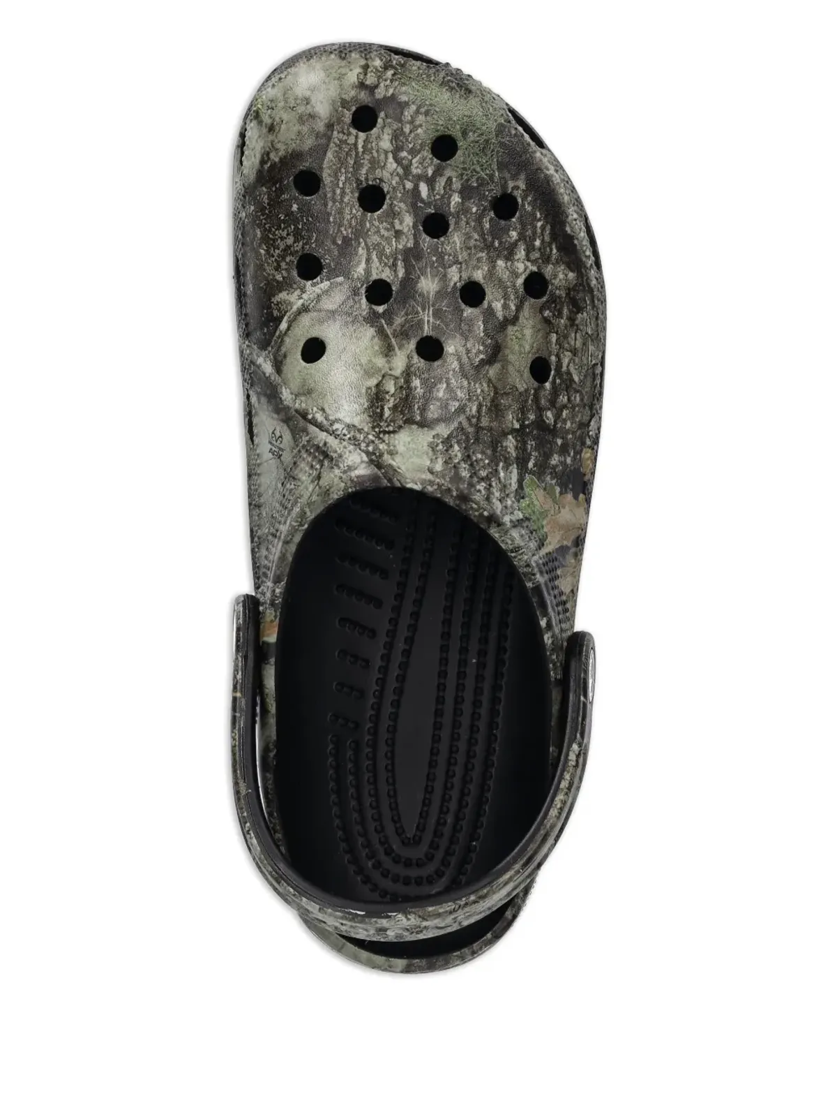 Crocs 穴あきプリントスライドサンダル - 画像4