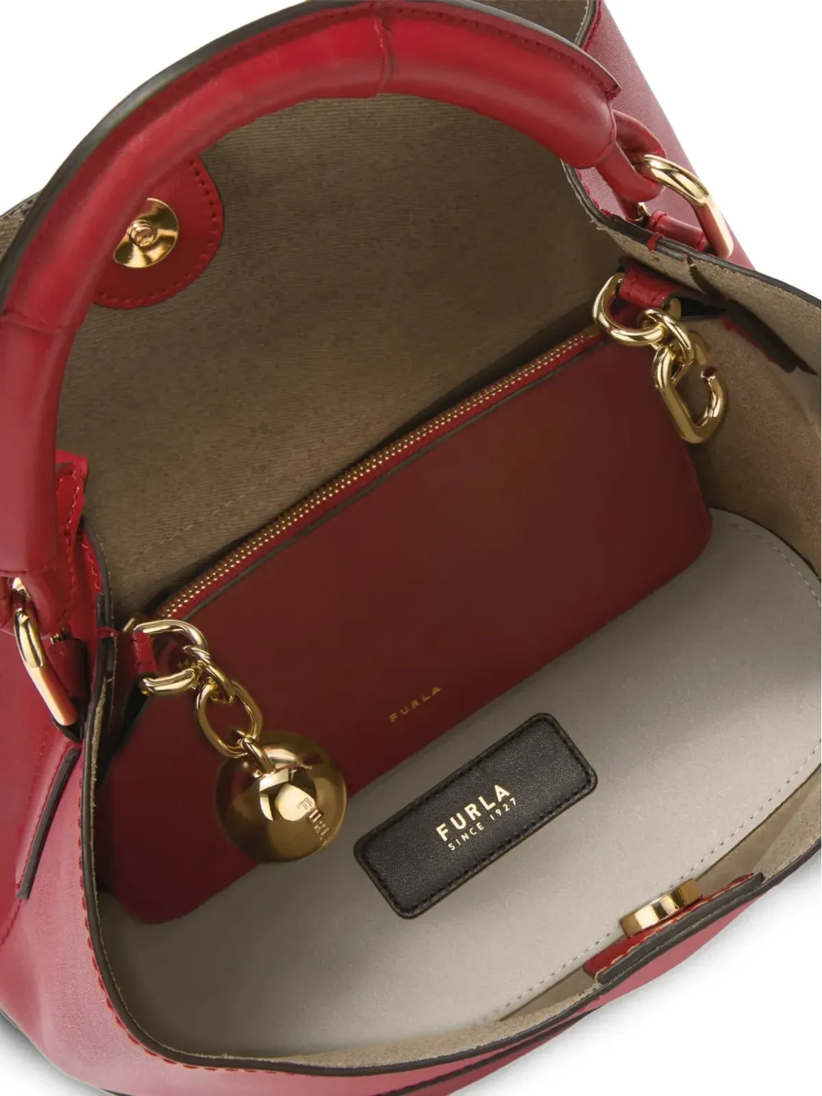 Furla スフェラ装飾バケットバッグ - 画像4