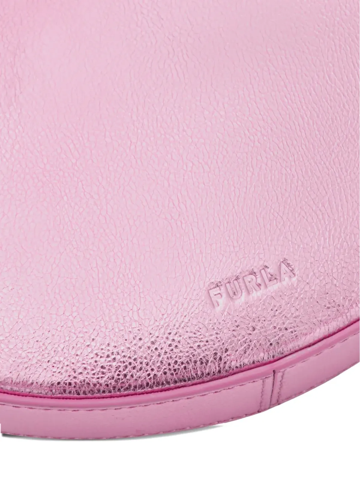 Furla 三日月型ショルダーバッグ（メタリックエフェクト） - 画像3
