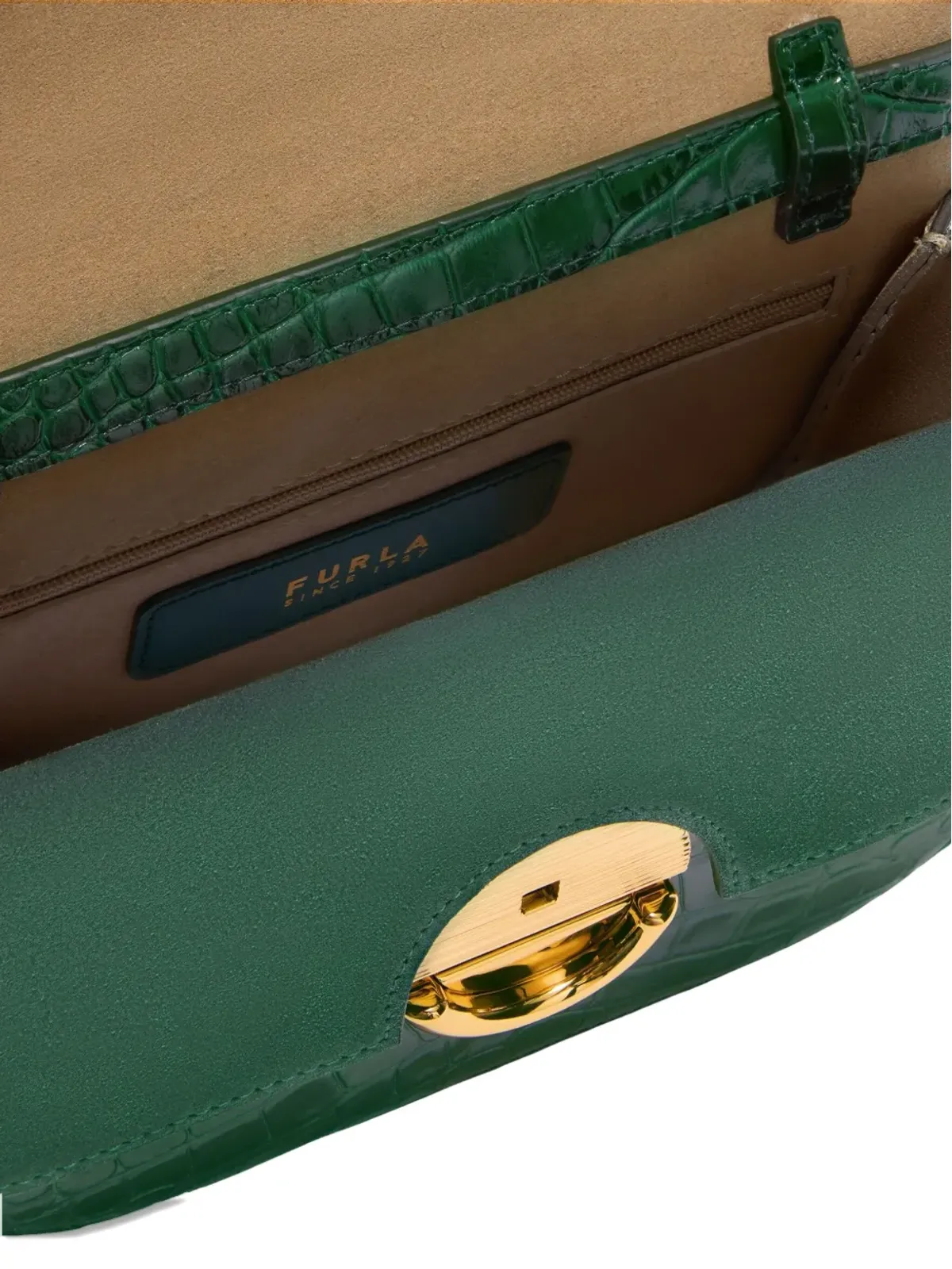 Furla Sfera crocodile-effect クロスボディバッグ - 画像5