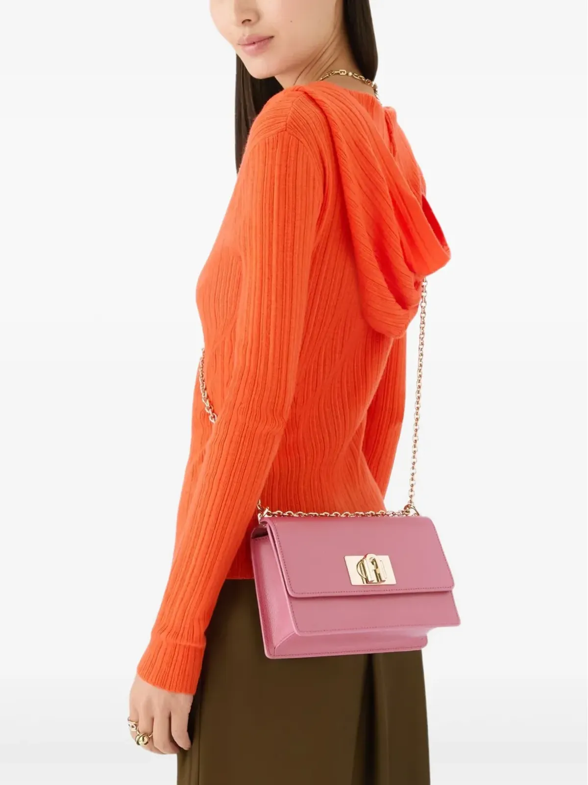 Furla ミニチェーンストラップ クロスボディバッグ - 画像2