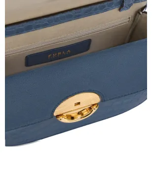 Furla Sfera クロコダイルエンボス クロスボディバッグ ブルー - サムネイル5