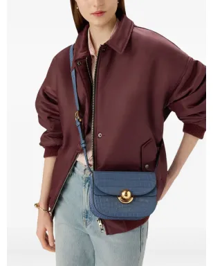 Furla Sfera クロコダイルエンボス クロスボディバッグ ブルー - サムネイル2
