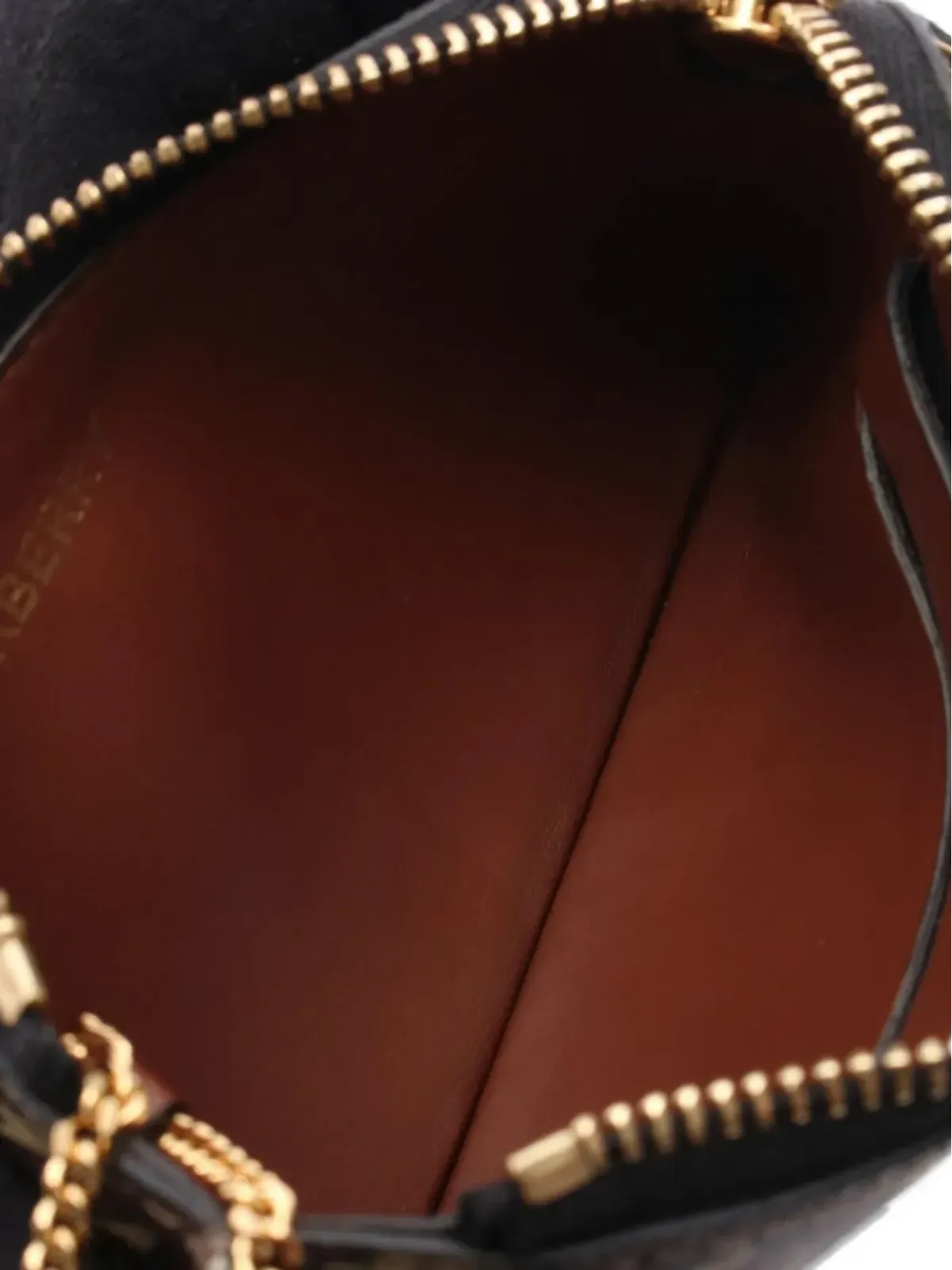 Burberry ビンテージ モノグラム ジップパース ブラウン - 画像5