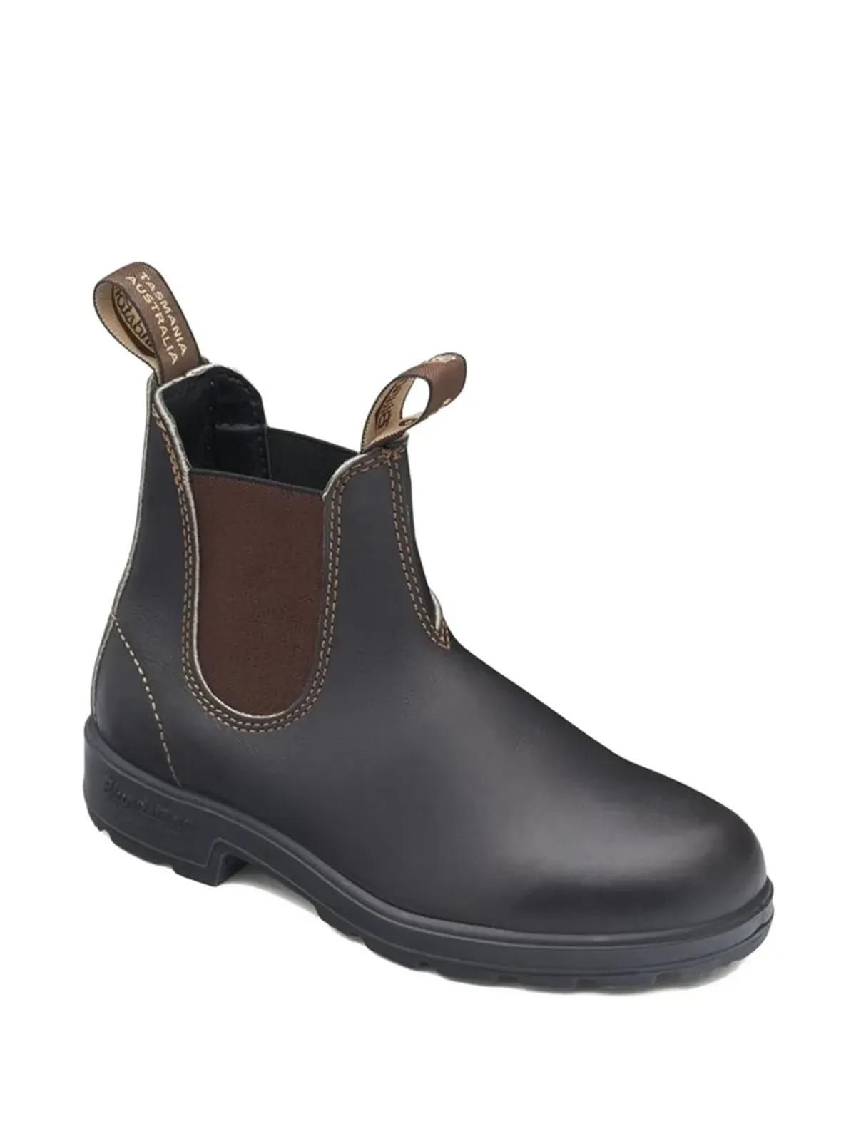 Blundstone ブラウンレザーのチェルシーブーツ - 画像2