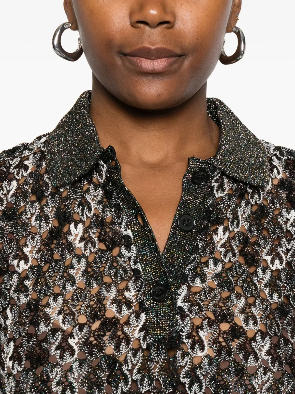 Missoni ニットポロトップ - 画像5
