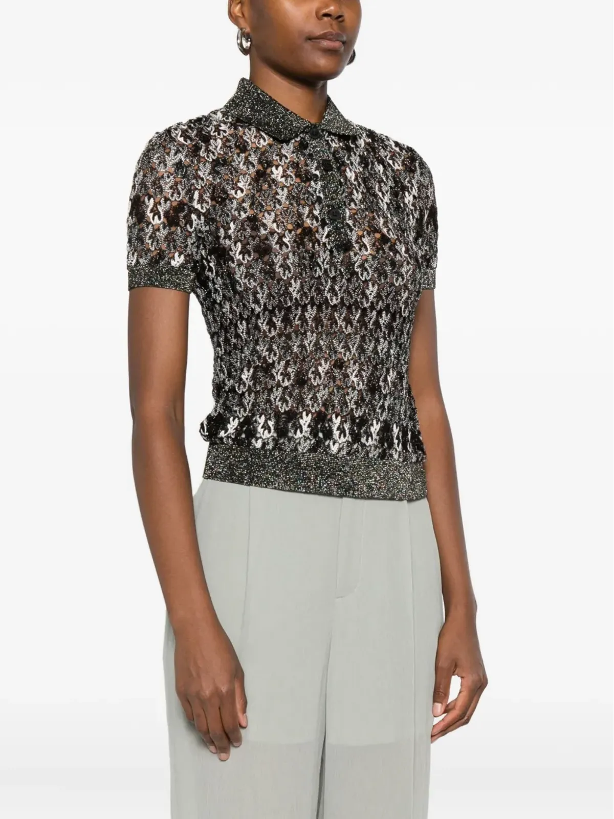 Missoni ニットポロトップ - 画像3
