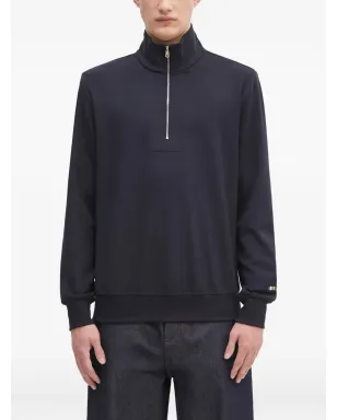 Paul Smith ジップネック・マルチストライプ・スウェットシャツ - Blue - サムネイル1