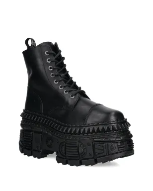 NEW ROCK 90mm レースアップ・プラットフォーム・コンバットブーツ - サムネイル2