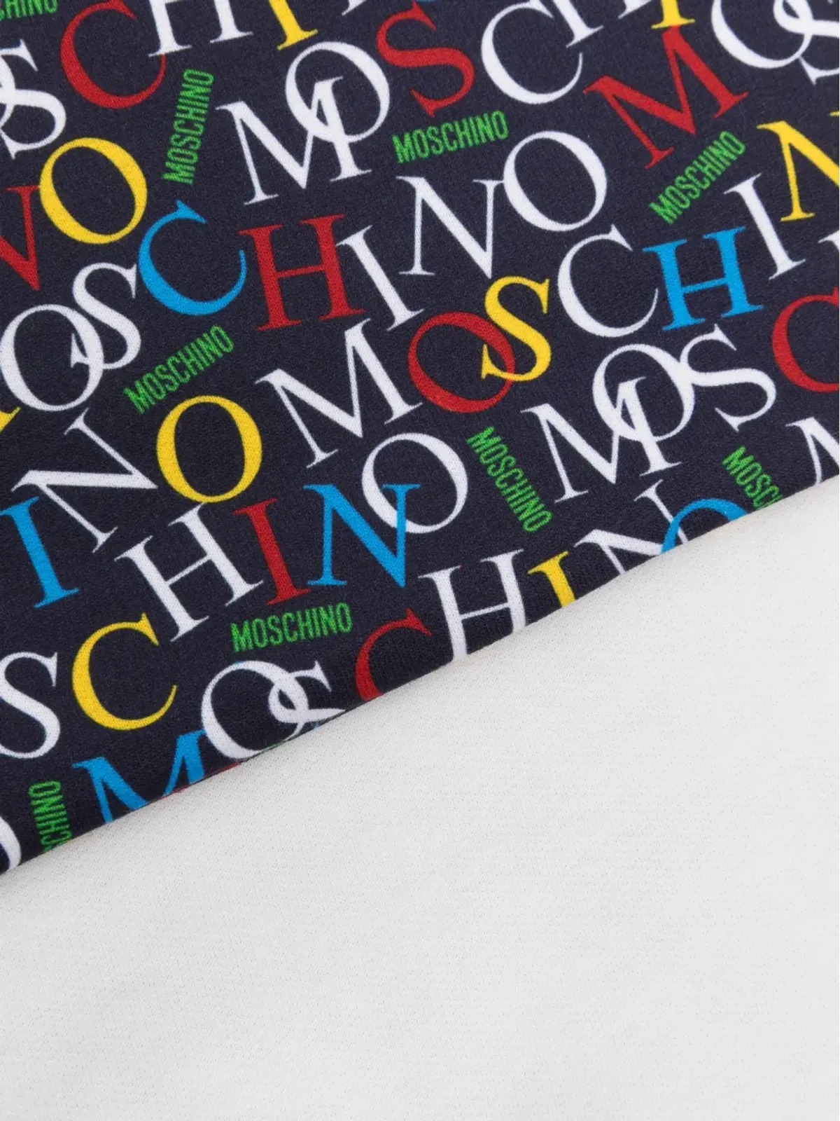 Moschino Kids ロゴ刺繍ベビー毛布 - 画像2