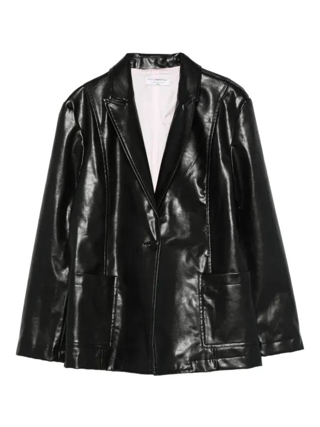Philosophy Di Lorenzo Serafini Kids Philosophy Di Lorenzo Serafini Kids シングルボタンポケットブレザーの商品画像