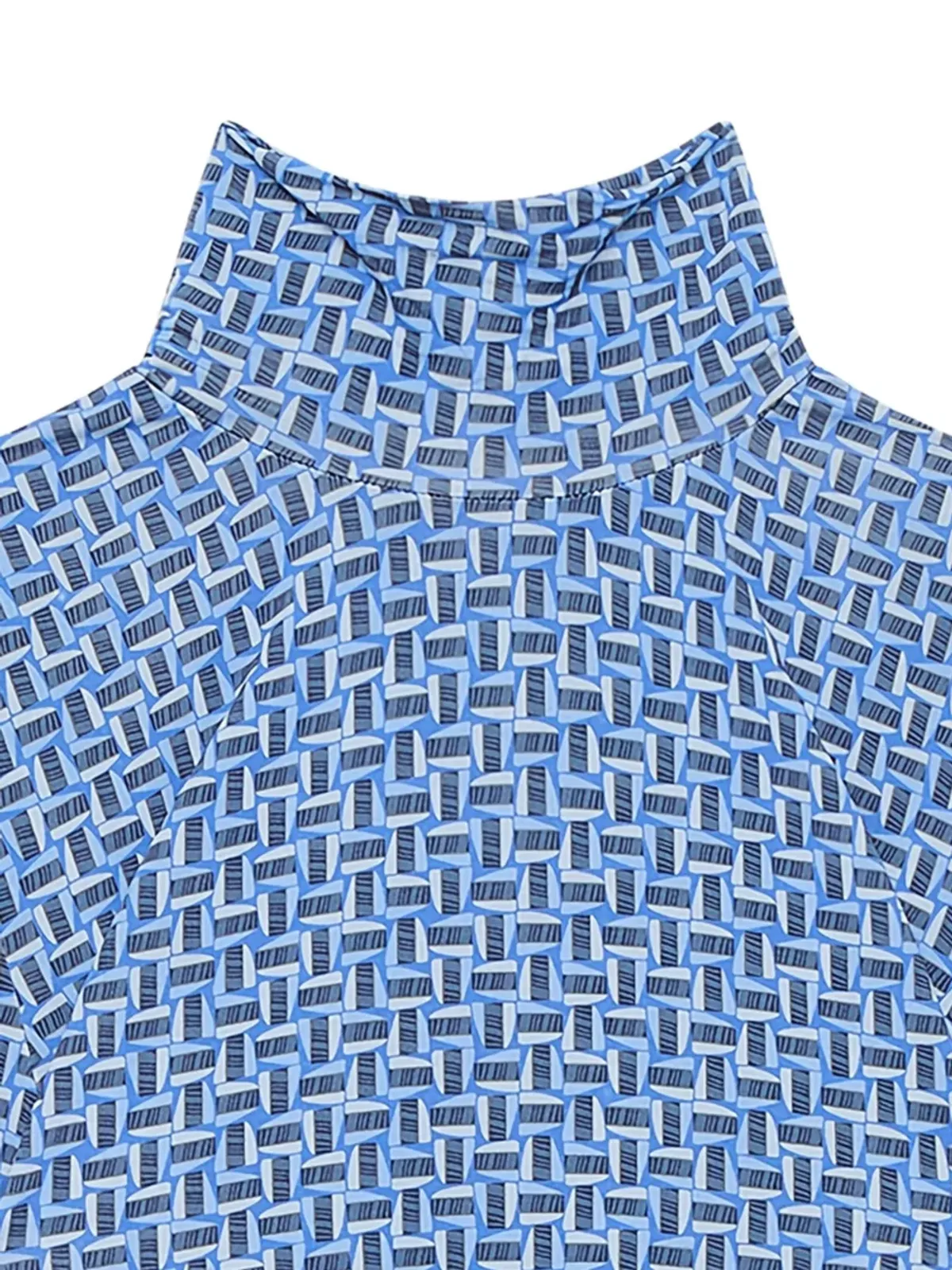 MALIPARMI 幾何学柄タートルネックTシャツ - 画像2