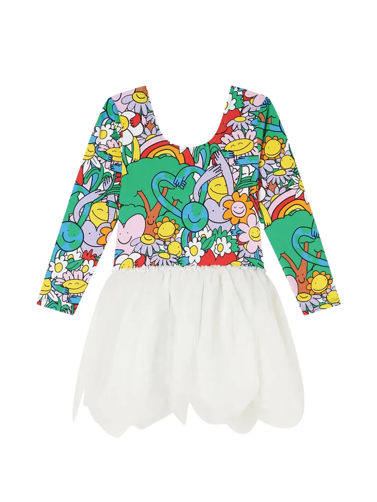 Stella McCartney Kids Earth Friendsプリントのワンピース - 画像1
