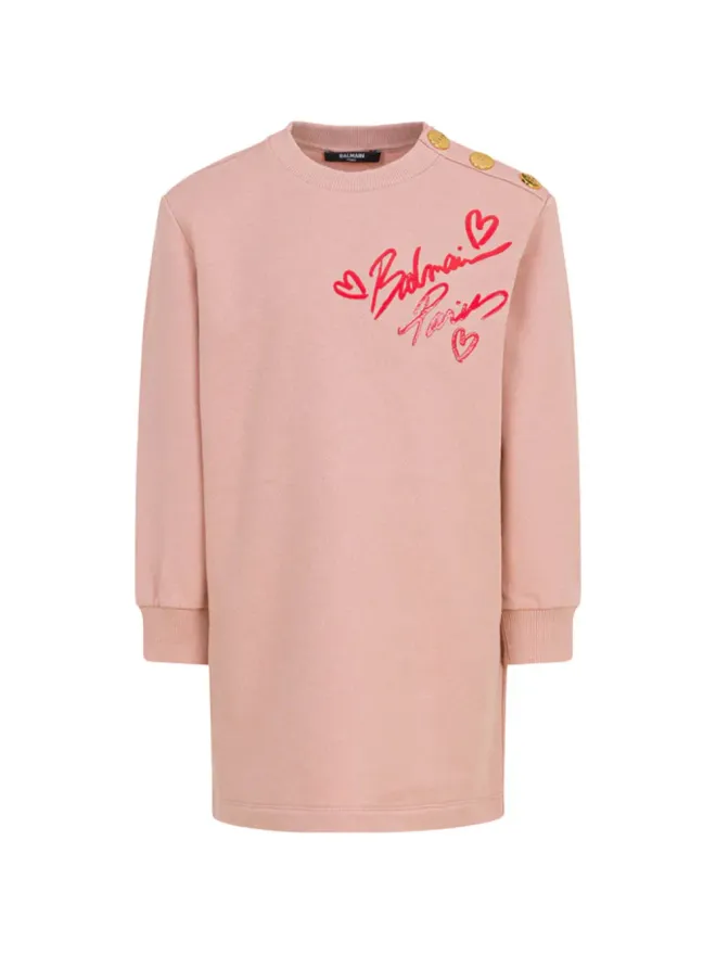 Balmain Kids Balmain Kids ボタンロゴドレスの商品画像