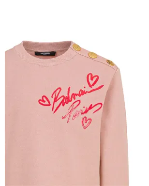 Balmain Kids ボタンロゴドレス - サムネイル3