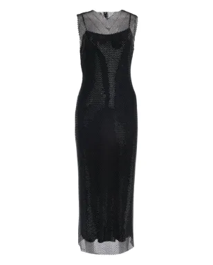 Alberta Ferretti メッシュパネル付きミディドレス - サムネイル1