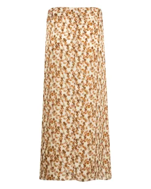 ISABEL MARANT Lisanne フローラルプリント ミディスカート ブラウン - サムネイル2
