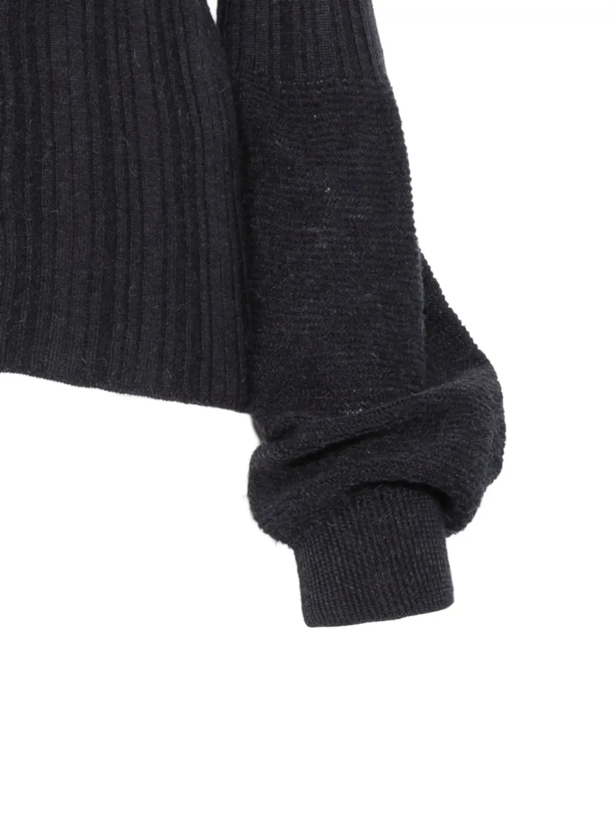 Yohji Yamamoto Pre-Owned 2000s リブ編み バルーンスリーブ カーディガン - 画像3