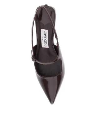 Jimmy Choo ジミー チュウ Didi スリングバック ポインドトゥ パンプス - ブラウン - サムネイル3
