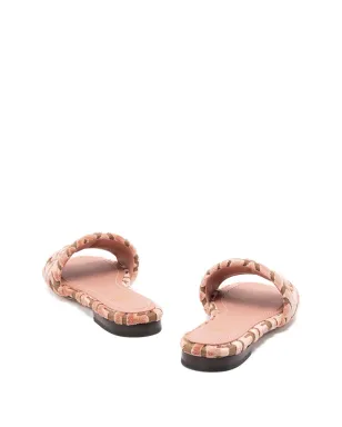FENDI ロゴモチーフベルベットサンダル ピンク - サムネイル5