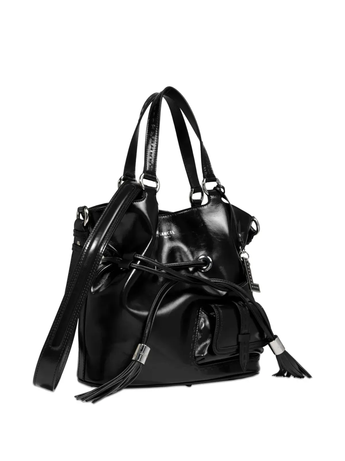 Lancel Premier Flirt ドローストリング レザー ショルダーバッグ - 画像3