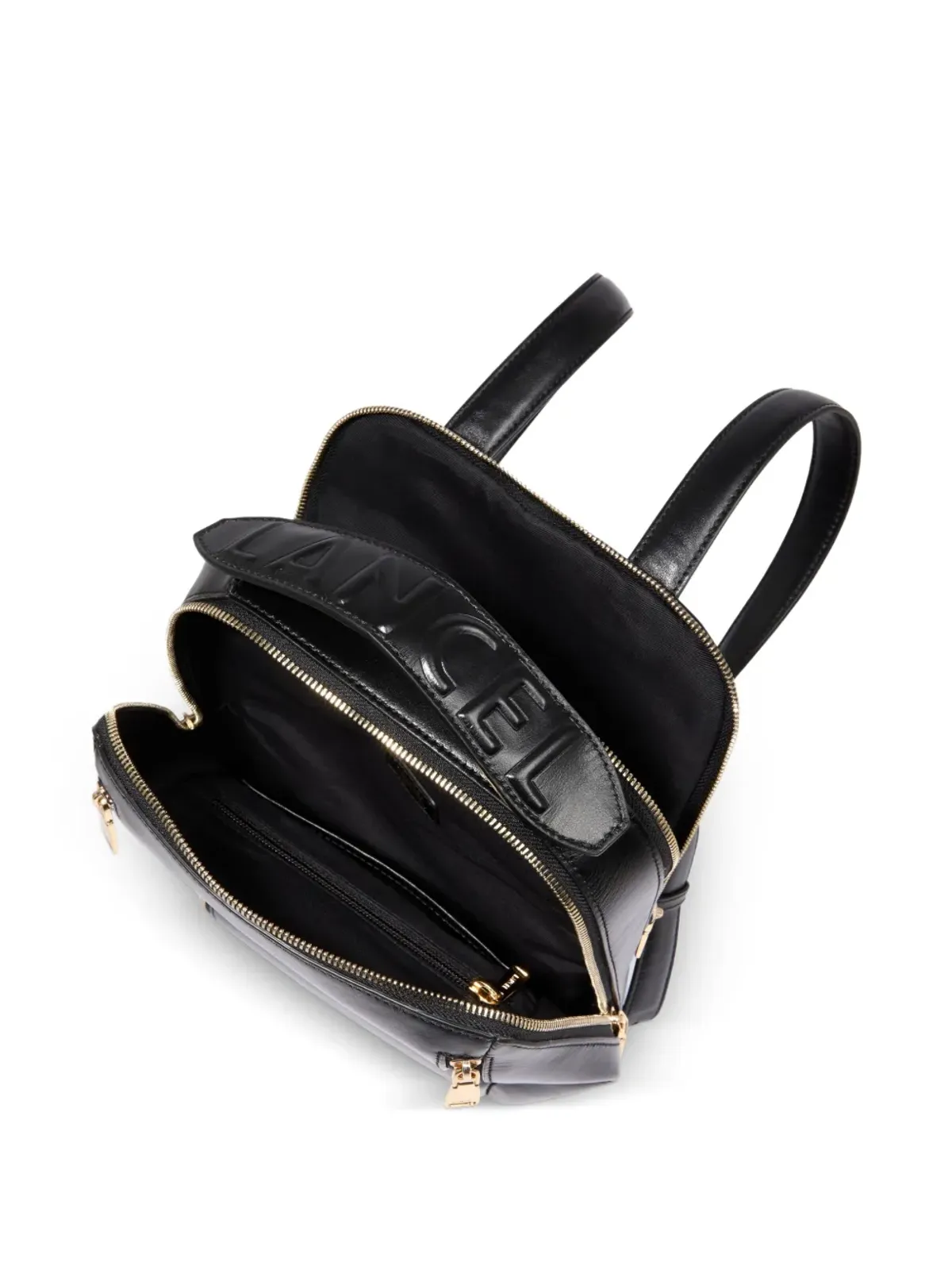 Lancel Origami ダブルジップ レザー バックパック - 画像4