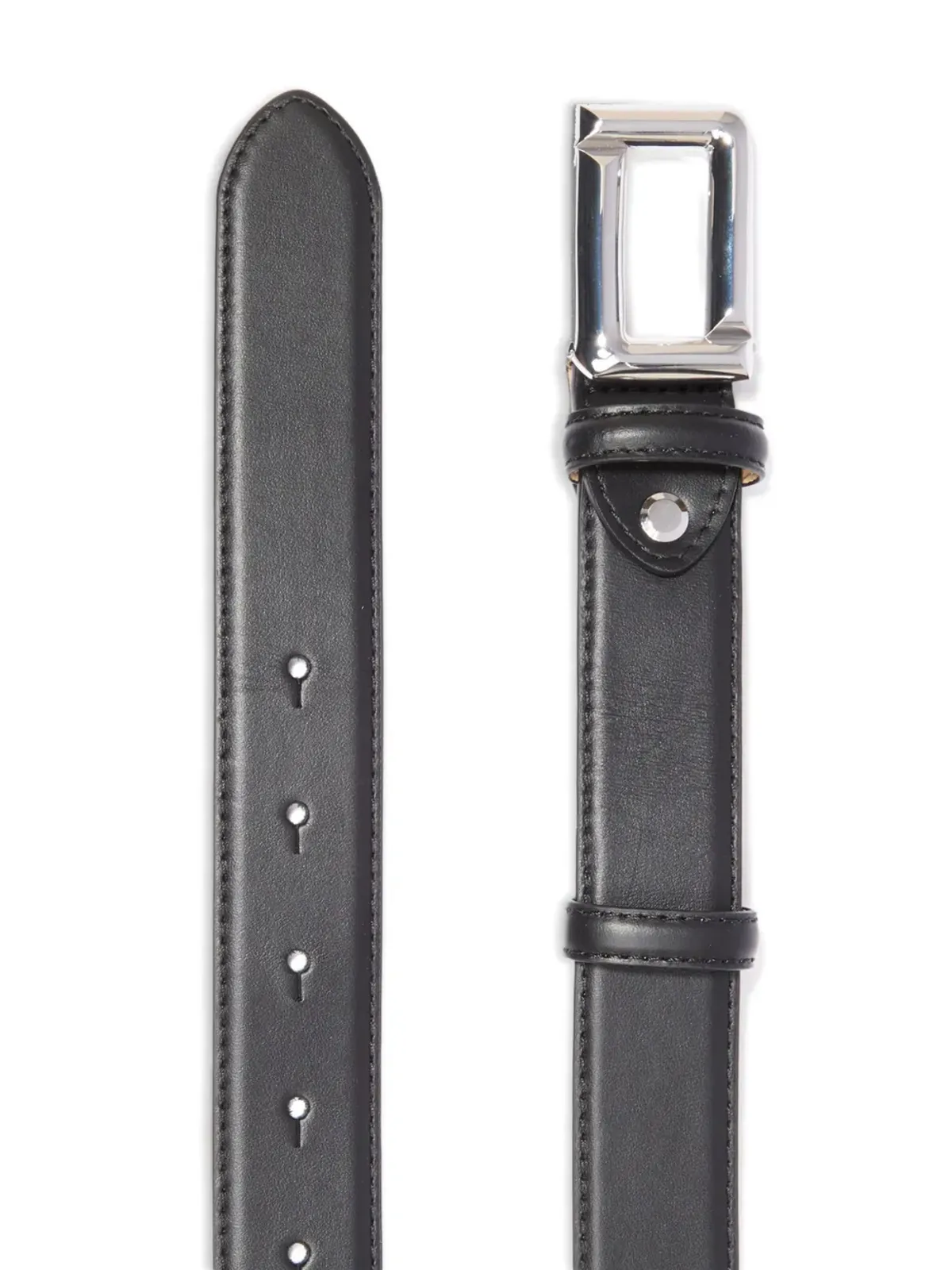 Lancel 矩形バックル レザーベルト - 画像2