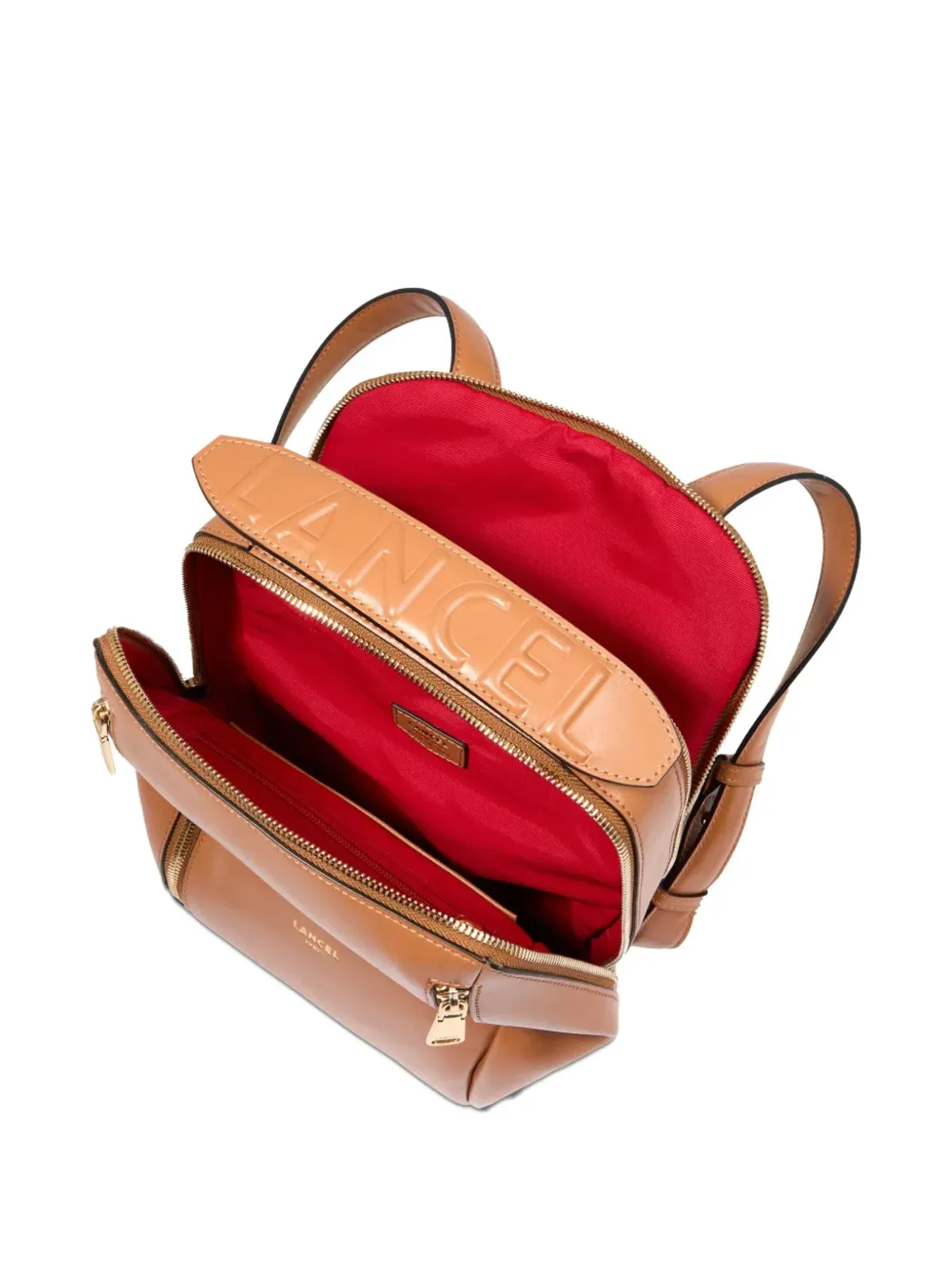 Lancel Origamiレザー ジップファスナー付きバックパック - 画像5