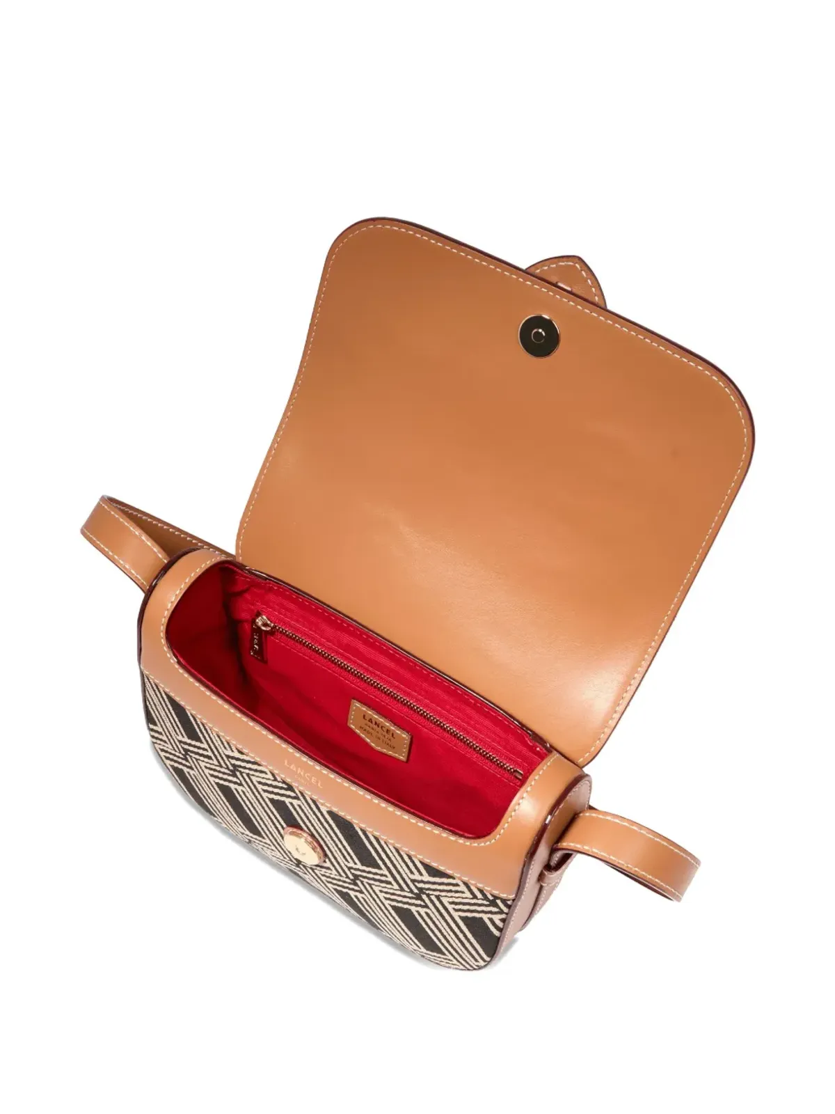 Lancel シエナ ジオメトリックパターン クロスボディバッグ - 画像5