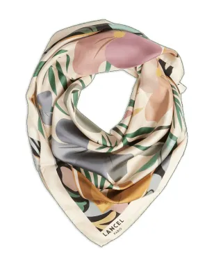 Lancel Reve de Fleurs-print square scarf - Green - サムネイル2