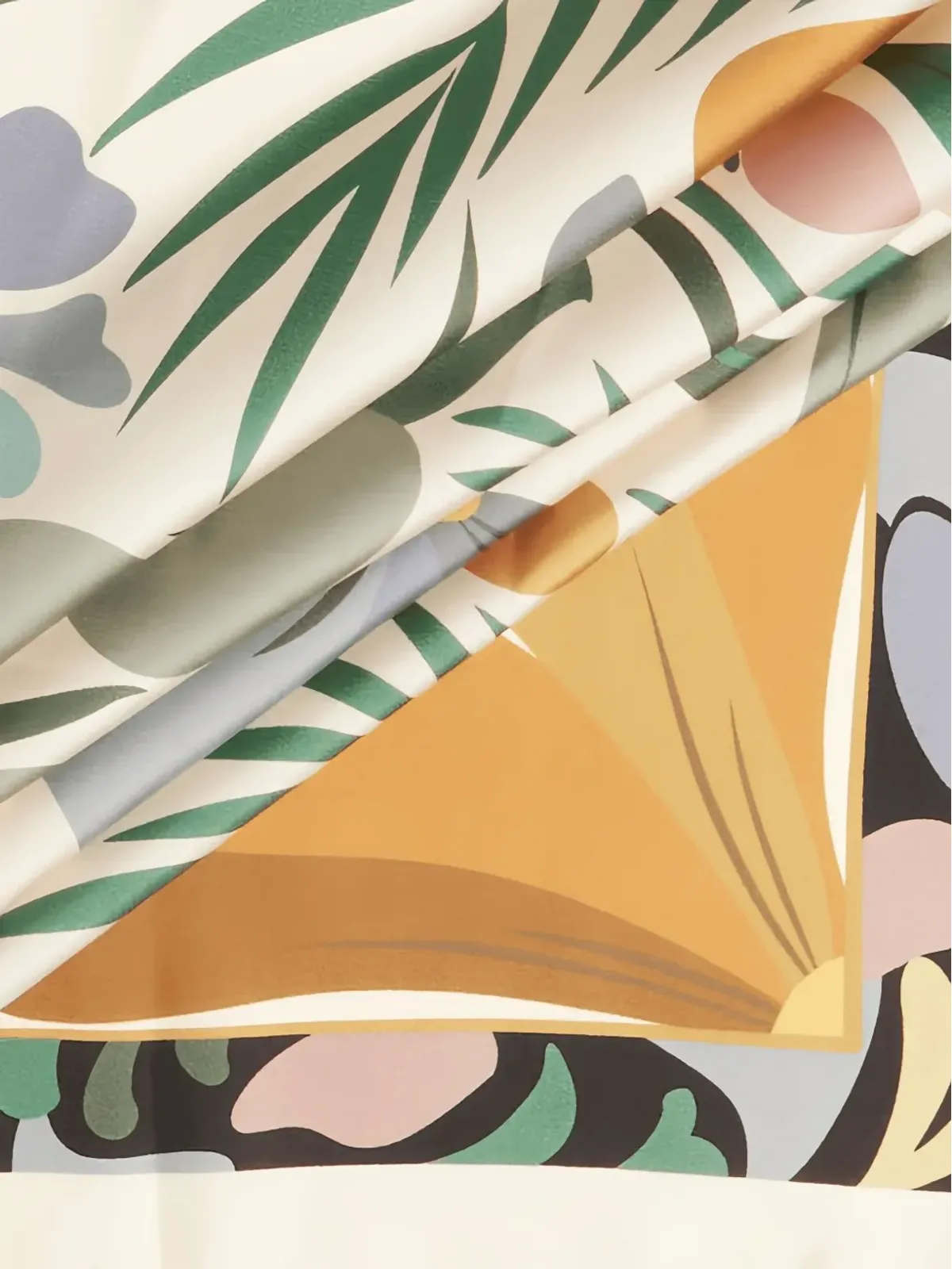 Lancel Reve de Fleurs-print square scarf - Green - 画像3