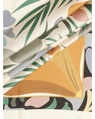 Lancel Reve de Fleurs-print square scarf - Green - サムネイル3