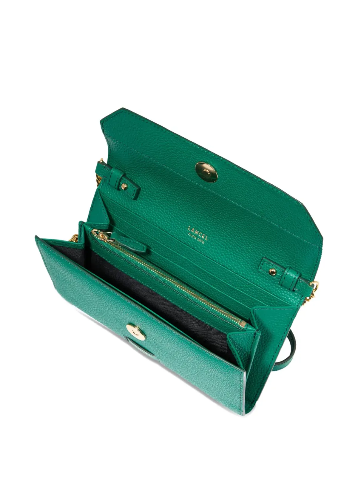 Lancel チェーンストラップレザーウォレット - グリーン - 画像4