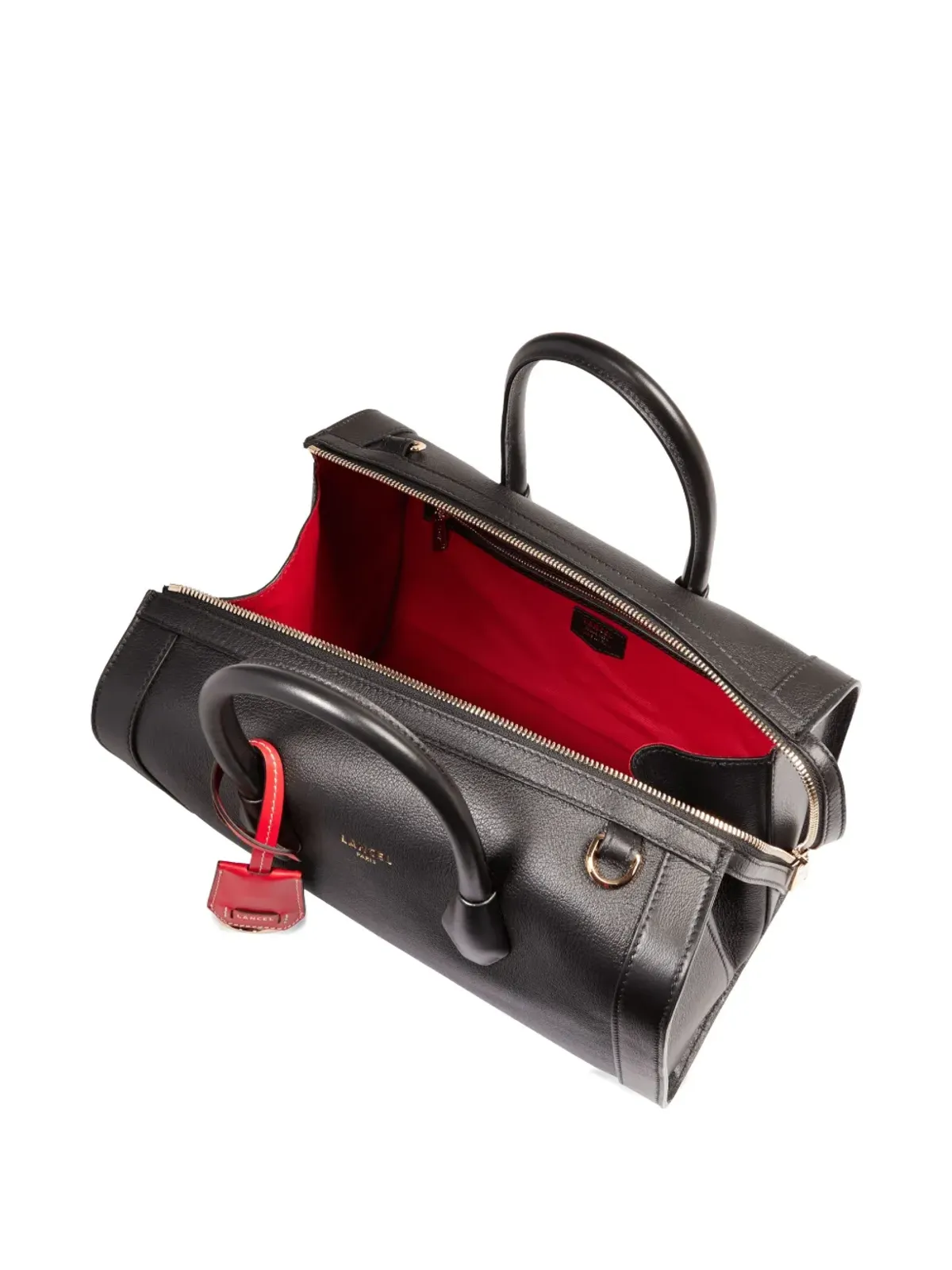 Lancel BCBG レザー トップハンドル トートバッグ - ブラック - 画像5