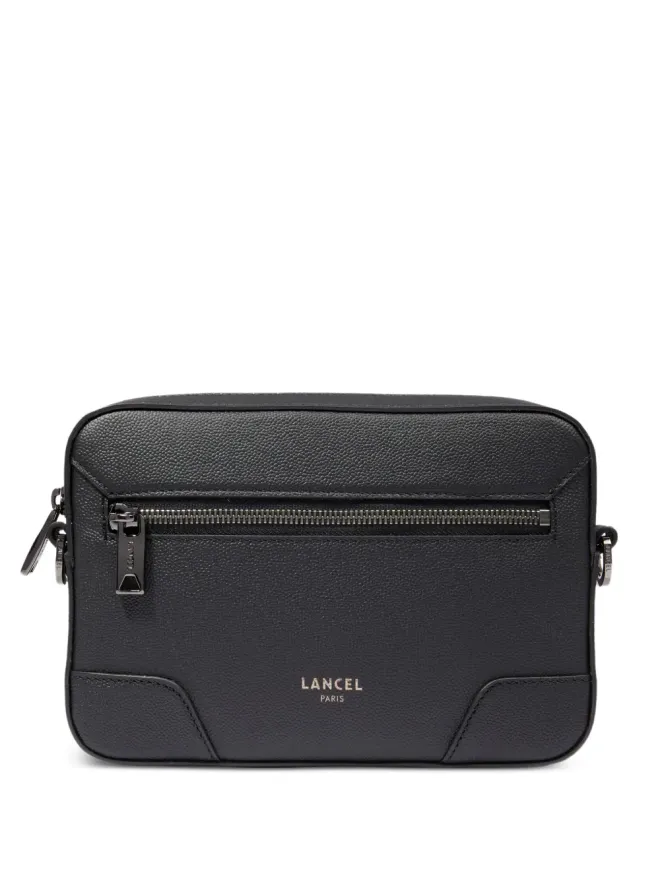 Lancel Lancel ジップファスナー付きレザーメッセンジャーバッグの商品画像