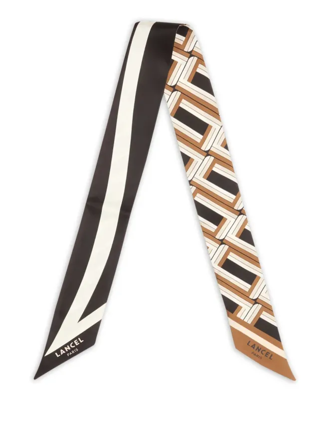 Lancel Lancel バイファイス幾何学柄ヘアバンドの商品画像