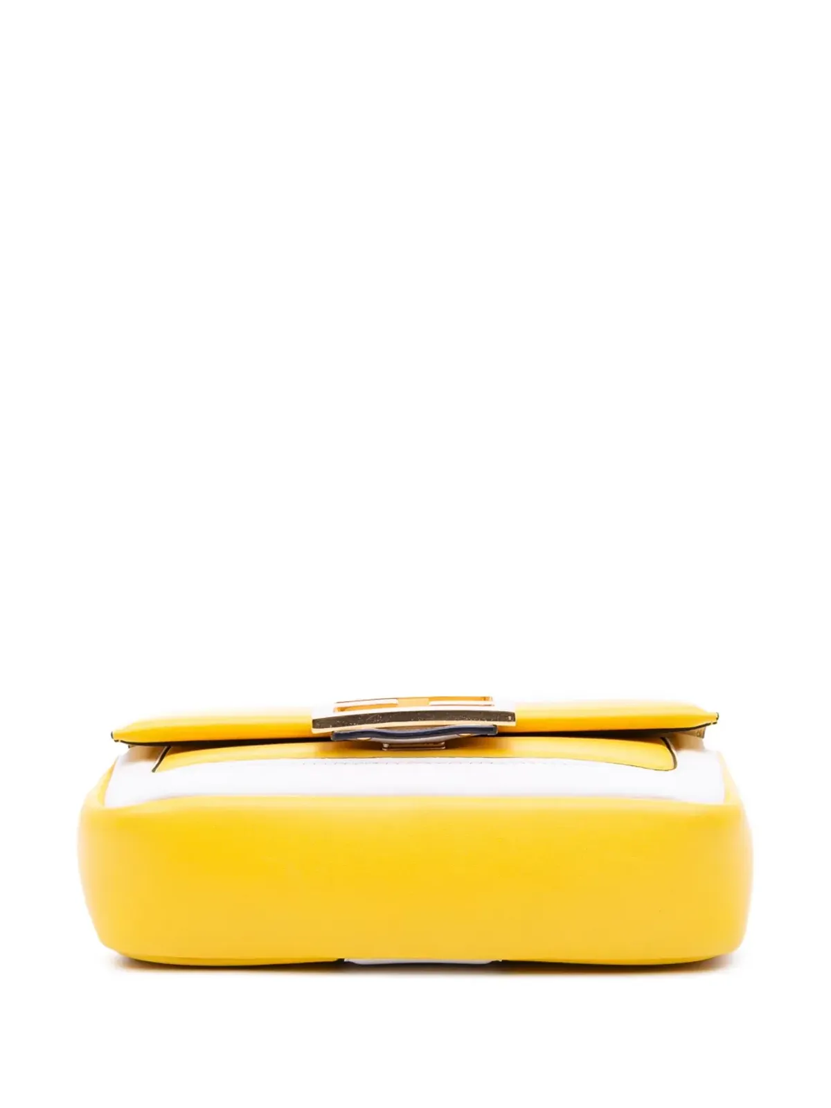 Fendi Pre-Owned バイカラー ナパレザー アポロ チェーン バゲットショルダーバッグ - ホワイト - 画像4