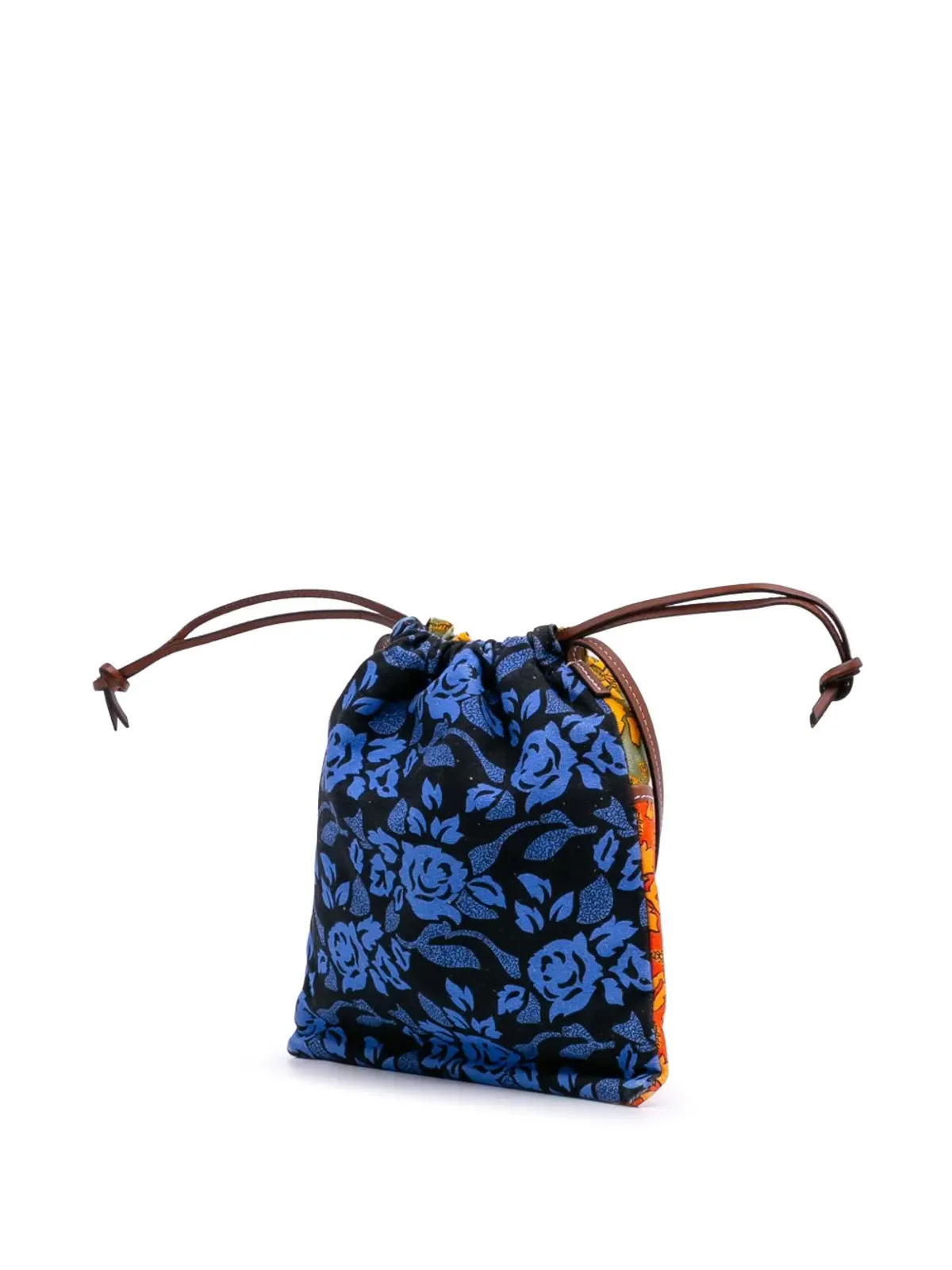 Loewe ビンテージ 2019 Paulas Ibiza Canvas Angel Drawstring クロスボディバッグ（オレンジ） - 画像3