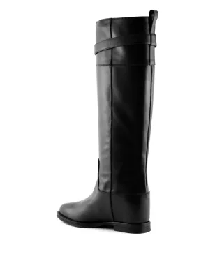 Via Roma 15 プレートバックル レザー ブーツ - サムネイル4