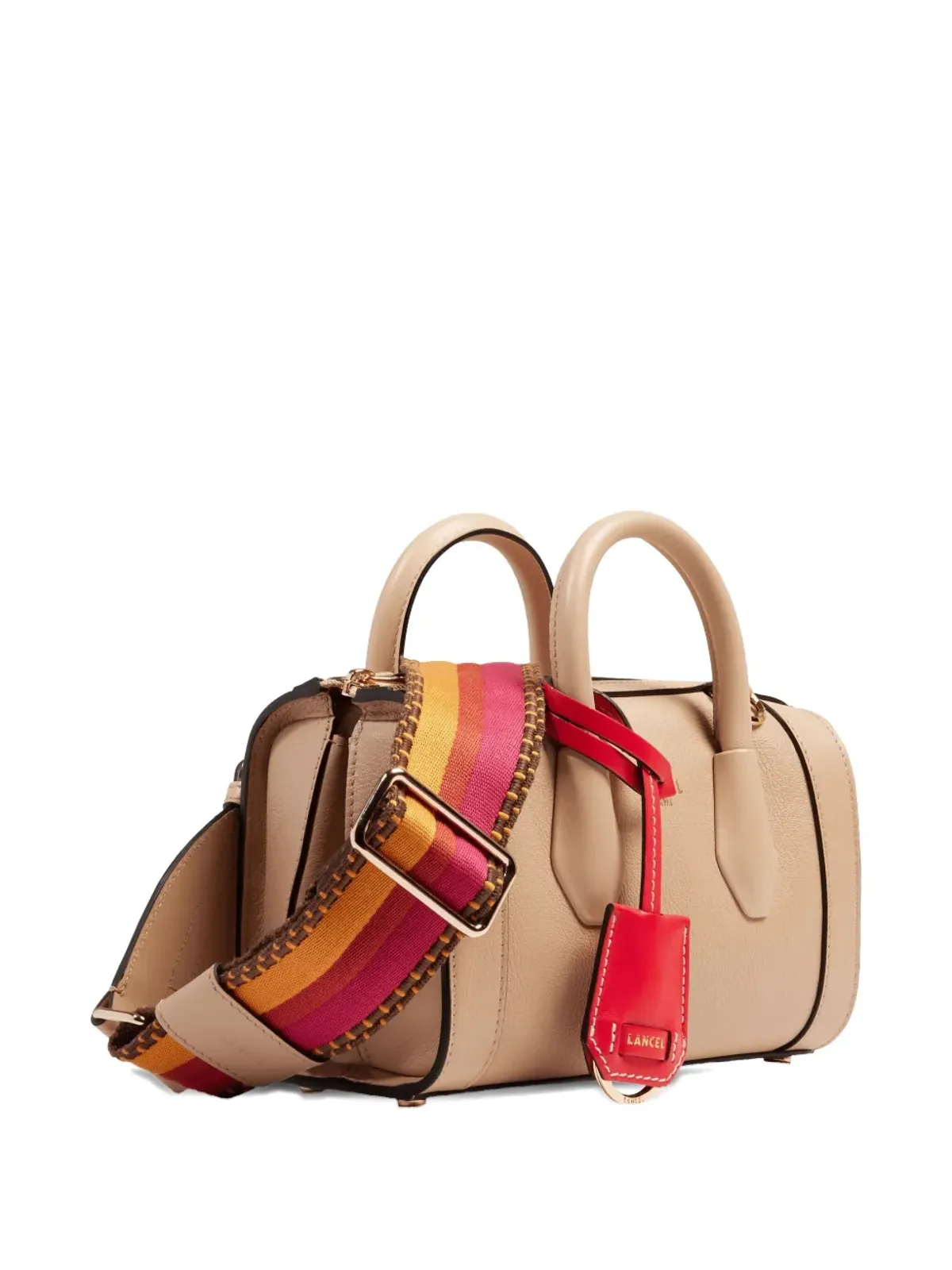 Lancel レザー トップハンドル ボウリングバッグ - 画像2