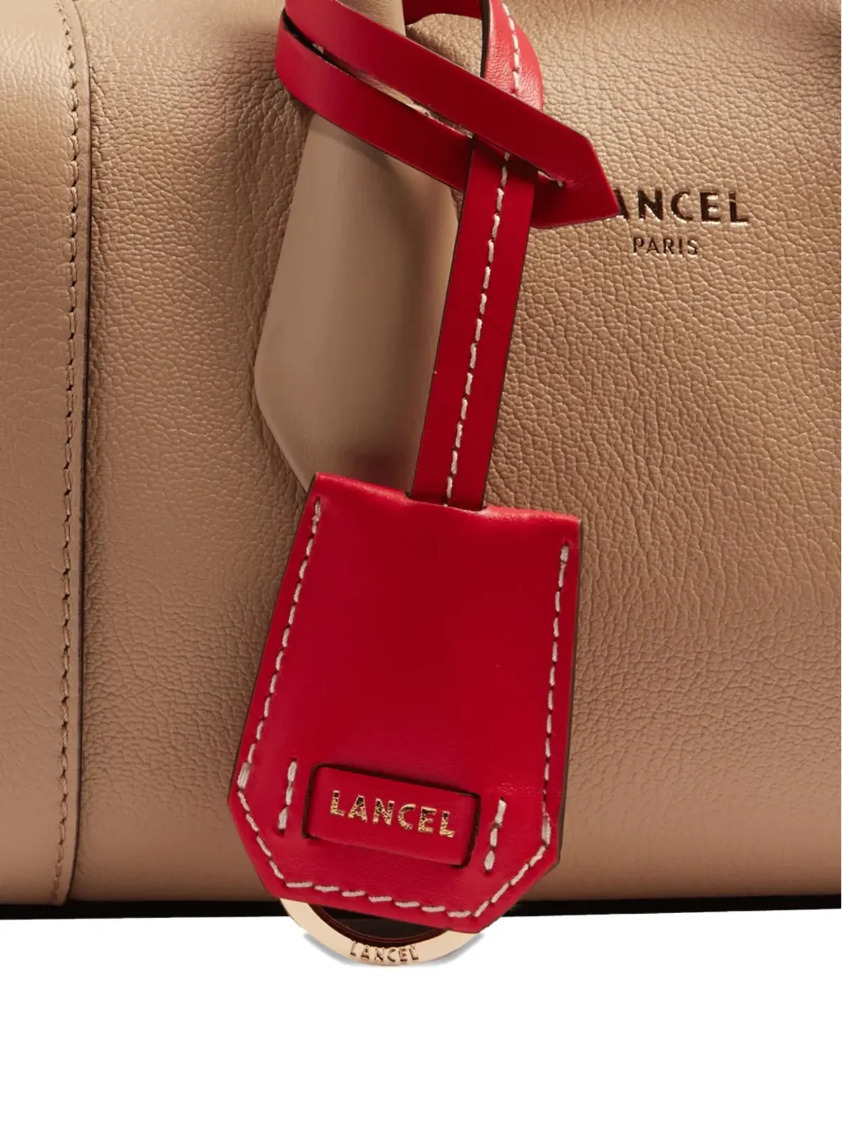 Lancel レザー トップハンドル ボウリングバッグ - 画像3