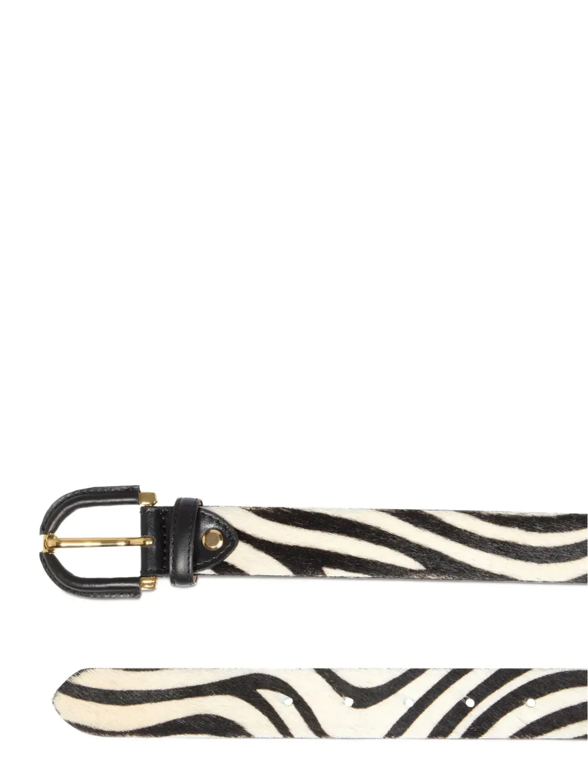 Lancel アーディリオン ゼブラ柄レザーベルト - 画像2