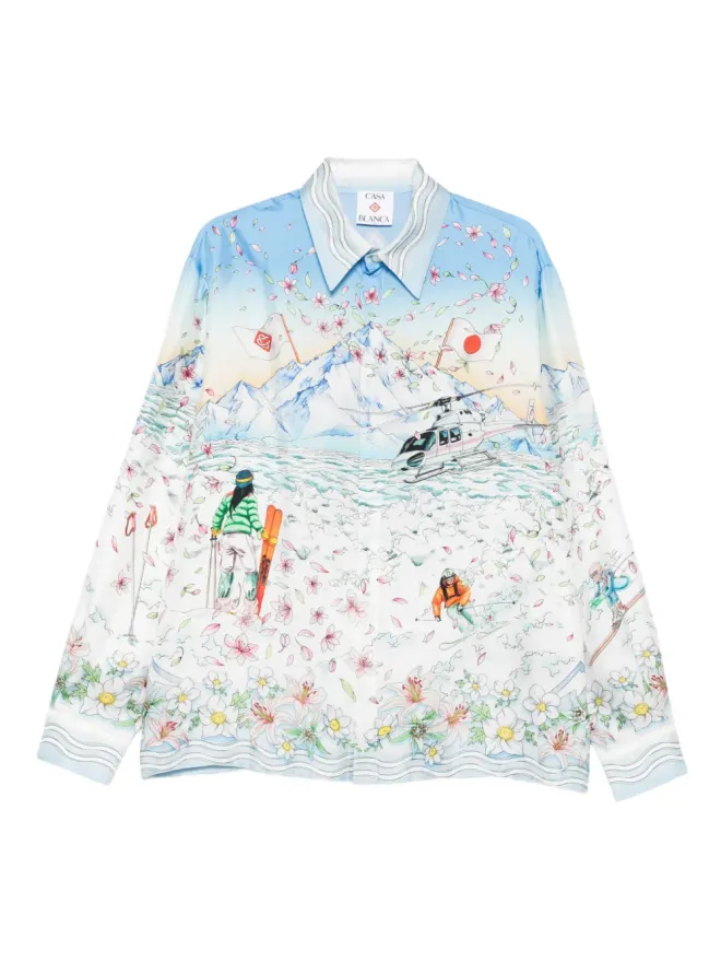 Casablanca Casablanca ロングスリーブ グラフィックプリント シャツの商品画像
