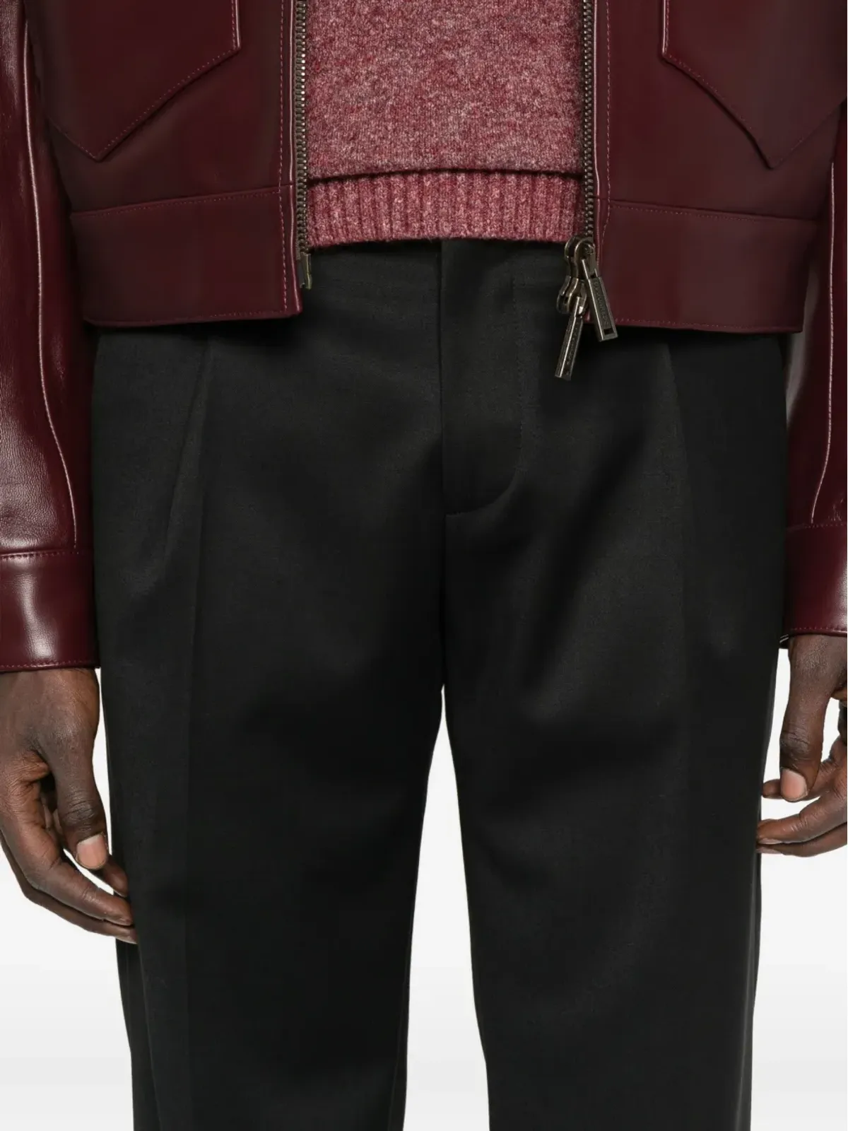 Michael Coal Wilson pleated trousers - Black - 画像5