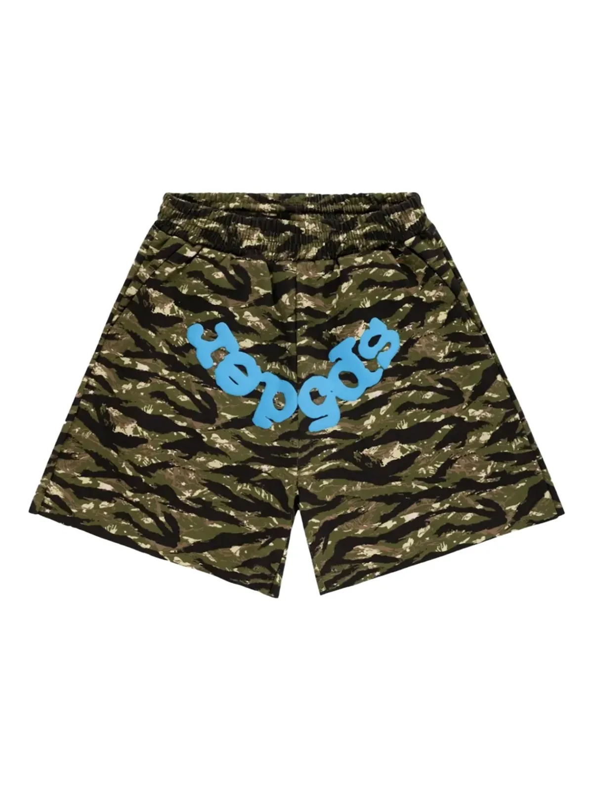 SP5DER タイガーカモ ロゴ トラックショーツ - 画像1