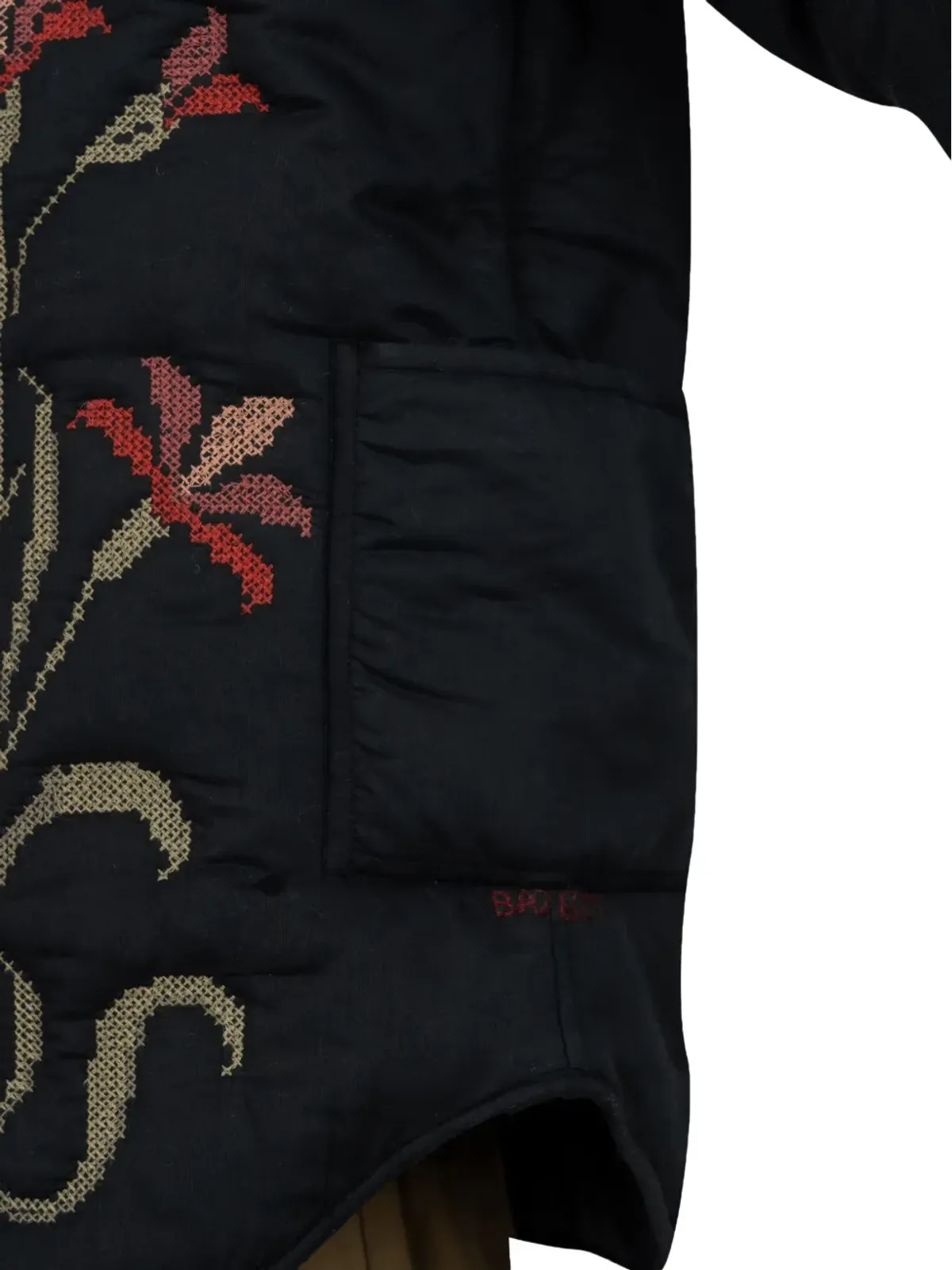 Baziszt 花柄刺繍入りパデッドジャケット - 画像5