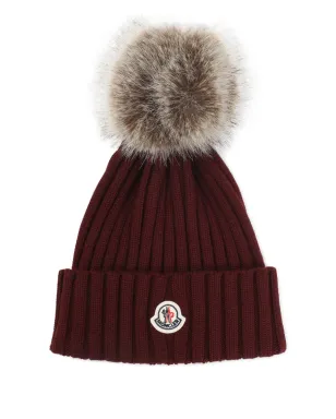 Moncler リブ編みポンポンディテールのビーニー - サムネイル4