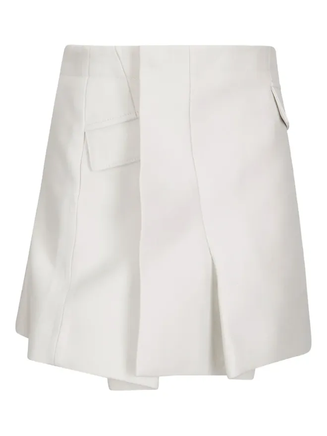sacai sacai フラップポケット付きプリーツミニスカートの商品画像