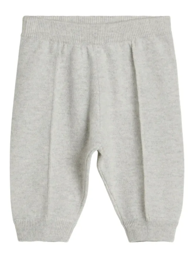 Brunello Cucinelli Kids Brunello Cucinelli Kids Bernie Baby cashmere ribbed trousers - Greyの商品画像