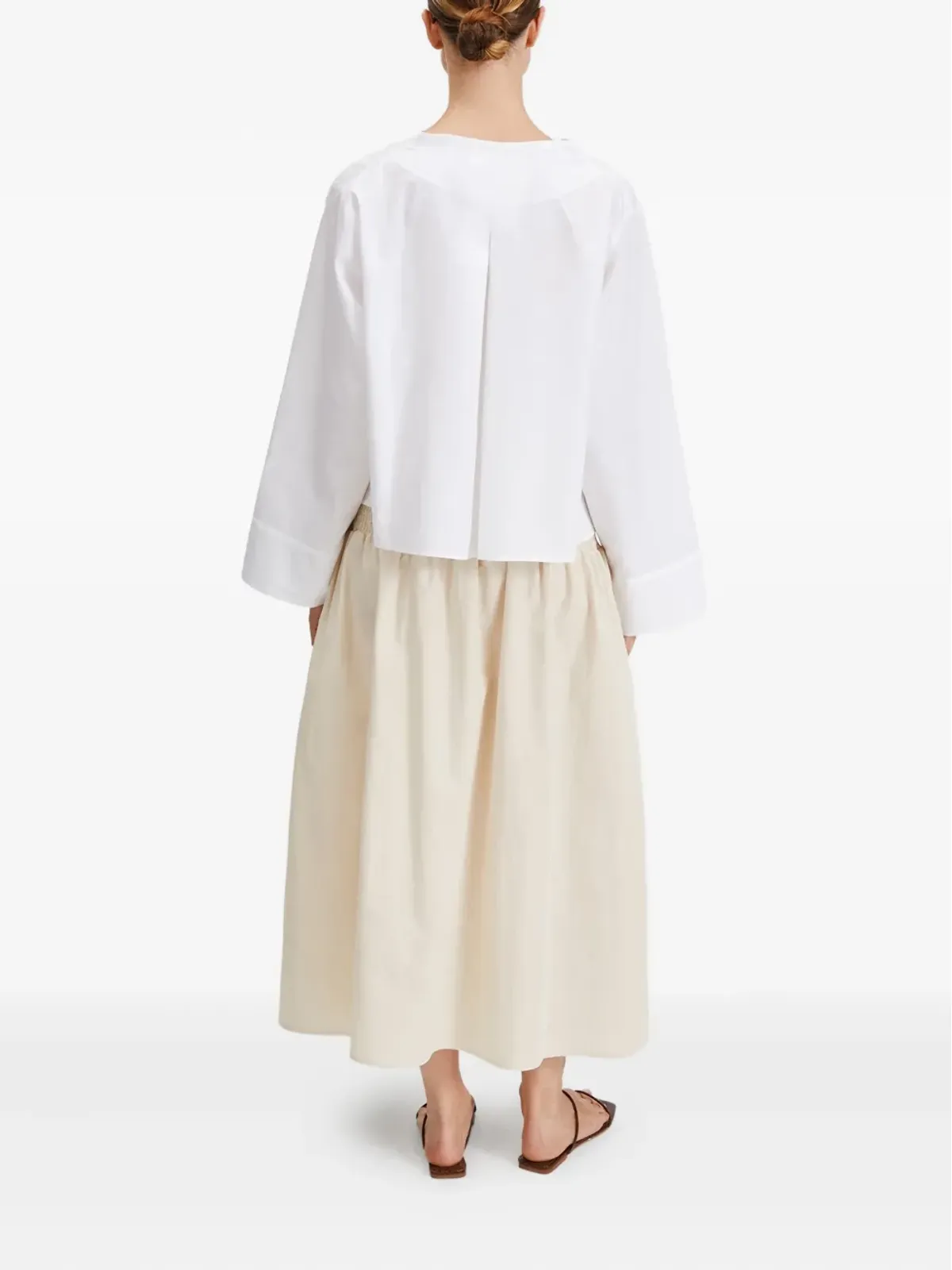 Stylein Javeria V-neck top - White - 画像3